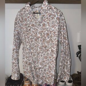 Men’s Western Style Button Down w/ Snap Buttons — size XL